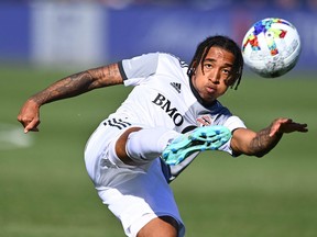 TFC forward and Brampton native Jahkeele Marshall-Rutty filled in admirably for Richie Laryea on Saturday night. USA TODAY SPORTS