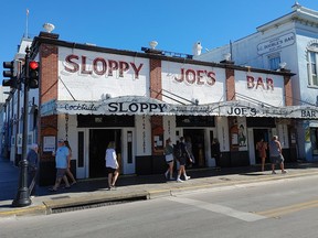 Sloppy Joe's Bar in Key West, once a haunt of author Ernest Hemingway, is still a popular draw for tourists.