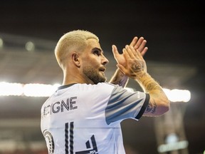 Aug 13, 2022; Toronto, Ontario, CAN; Toronto FC midfielder Lorenzo Insigne salutes the fans after defeating the Portland Timbers at BMO Field.