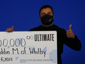 Feyazuddin Mohammed, of Whitby, won $1 million.