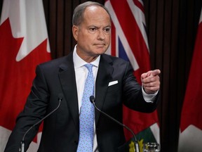 Ontario Finance Minister Peter Bethlenfalv is pictured in this file photo.