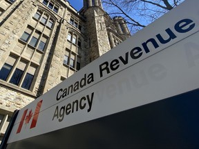 The Canada Revenue Agency building is seen in Ottawa, Monday April 6, 2020.