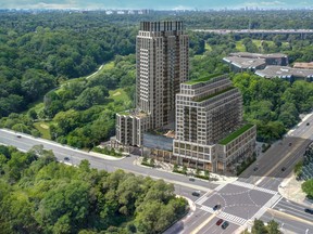 Located at Yonge St. and York Mills Rd., Yonge City Square will feature two residential towers at 14 and 28 storeys each