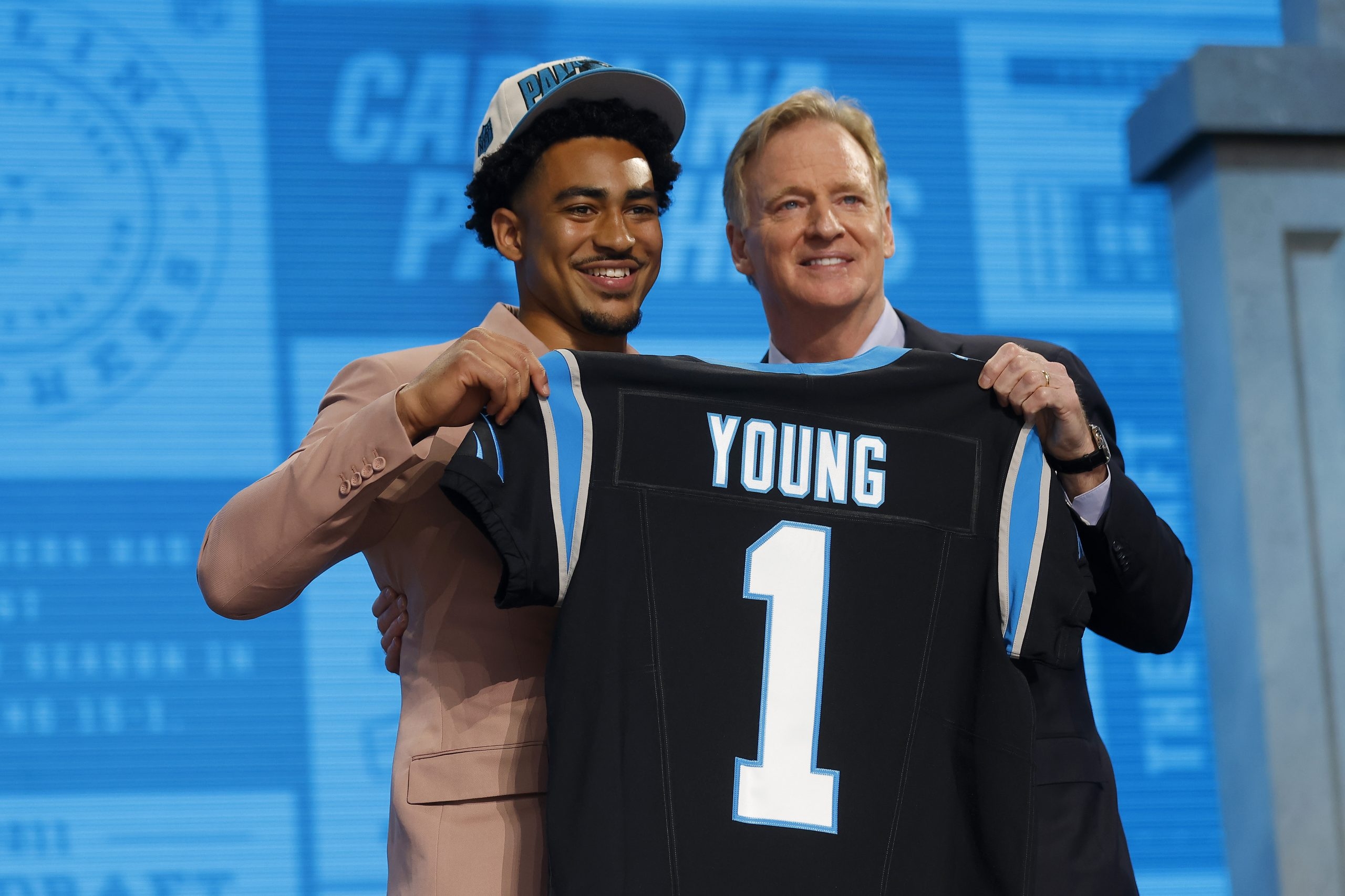 Bryce Young disappeared behind his Panthers offensive line