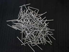 File photo of a pile of nails.
