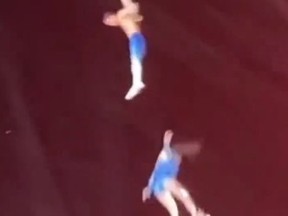 A video captured the moment a Chinese acrobat, Sun Moumou, tragically fell during a show.