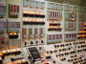 The control room at the Pickering Nuclear Power Generating Station near Toronto, April 17, 2019.