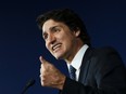 Prime Minister Justin Trudeau takes part in an announcement and press conference at Ericsson in Ottawa on Monday, April 17, 2023.