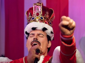 A wax work representation of Freddie Mercury is seen ahead of the opening of a newly redesigned Music Festival zone of contemporary and historically famous singers and musicians, Madame Tussauds, in London, Britain March 31, 2022.