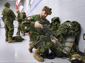 Reservists with the Canadian Armed Forces