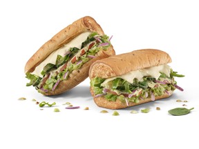 New Green Goddess sandwich available at Subway Canada, one of 15 new sandwiches.