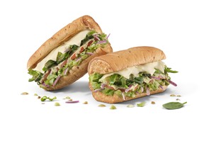 New Green Goddess sandwich available at Subway Canada, one of 15 new sandwiches.
