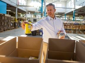 Daily Bread Food Bank CEO Neil Hetherington at the Etobicoke facility in Toronto on Wednesday Dec. 21, 2022.