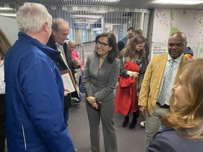 Mayoral candidate Ana Bailao at City Hall on Monday, April 3, 2023. JACK BOLAND/TORONTO SUN