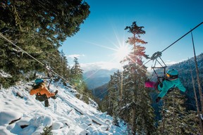 Zip lining is great fun with amazing views. The Adventure Group