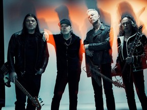 Metallica L-R: Robert Trujillo, Lars Ulrich, James Hetfield and Kirk Hammett.