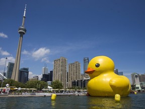 The World's Largest Rubber Duck was on display at HTO Park along the waterfront in downtown Toronto, Ont., on Friday, June 30, 2017.