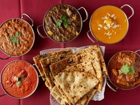 An array of Indian dishes from Amaya.