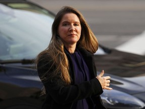 Chief of Staff to the Prime Minister Katie Telford arrives to appear as a witness at the Public Order Emergency Commission in Ottawa, on Thursday, Nov 24, 2022.&ampnbsp;Telford will be testifying at the House of Commons committee on the issue of foreign interference in Canadian elections.