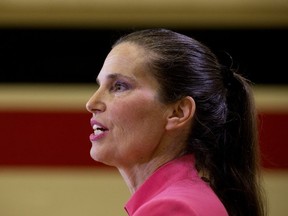 Minister of Science and Sport Kirsty Duncan announces funding to expand sport and physical activity programming in Indigenous communities, in Edmonton Monday Aug. 12, 2019.