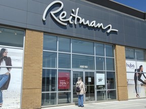 A Reitmans clothing store is seen, Tuesday May 19, 2020 in Montreal.