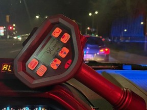 Peel Regional Police nabbed a driver who was allegedly speeding at about twice the 50km/h limit.