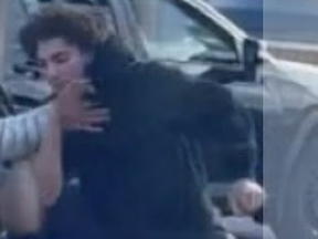 An image released by Peel police of a suspect in a road-rage stabbing.