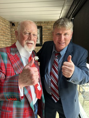 Don Cherry and Toronto Sun columnist Joe Warmington.