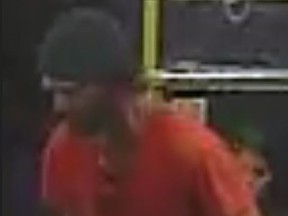 Investigators need help identifying this man who is suspected of a violent robbery on a TTC bus in Rexdale on Wednesday, April 12, 2023.