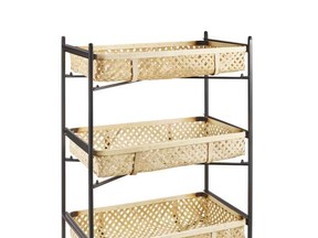 The perfect way for mom to transport her spa necessities around the house. Rattan Three Tier Cart, $140,  
homesense.ca