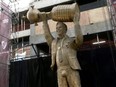 A statue of Marcelo Gallardo.