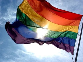 A Pride flag