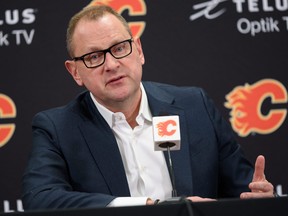 Ex-Calgary Flames general manager Brad Treliving speaks