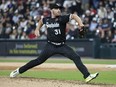 Chicago White Sox reliever Liam Hendriks pitches.