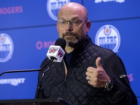 Ex-Edmonton Oilers president of hockey operations and GM Peter Chiarelli speaks.