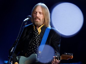Singer and songwriter Tom Petty performs during the half time show of the NFL's Super Bowl XLII football game