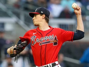 Atlanta Braves starting pitcher Max Fried throws against the Baltimore Orioles.