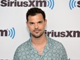 Taylor Lautner visits SiriusXM at SiriusXM Studios on May 17,  2023.