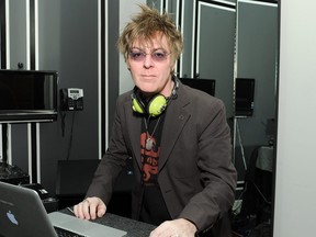 Musician Andy Rourke of The Smiths DJs