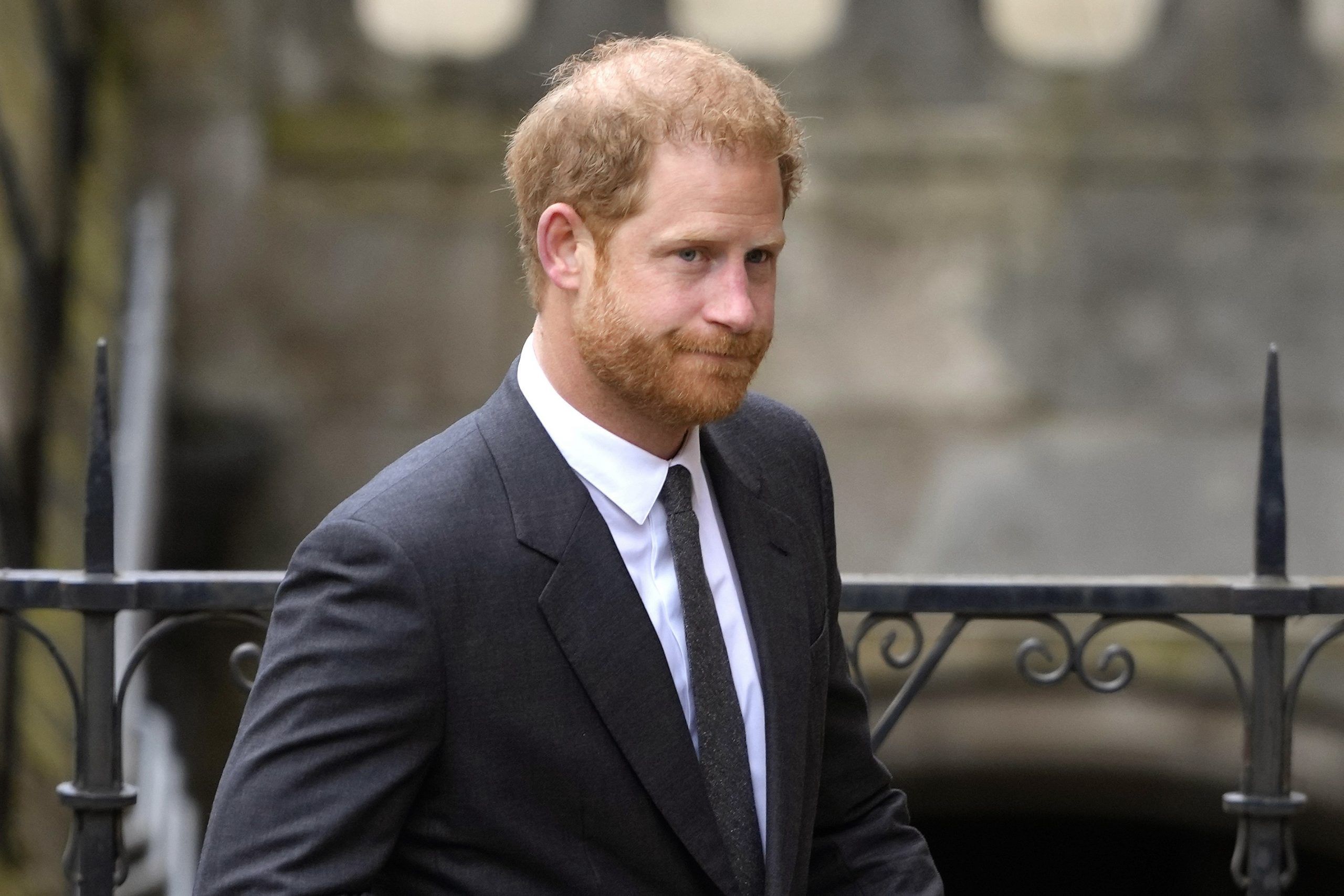 Prince Harry arrives at the Royal Courts Of Justice in London, Thursday, March 30, 2023.