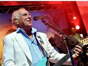 Musician Jimmy Buffett performs at the after party for the premiere of Universal Pictures' "Jurassic World" at Hollywood & Highland on June 9, 2015 in Los Angeles, California.