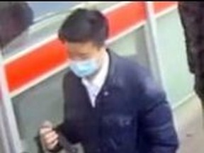 An image released by Toronto Police of a man sought for alleged indecent exposures on the TTC.