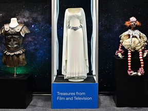 The Princess Leia dress worn by actress Carrie Fisher i