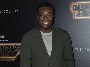 Chukwudi Iwuji attends a special screening of "Guardians of the Galaxy Vol. 3" at the iPic Theater on Wednesday, May 3, 2023, in New York.