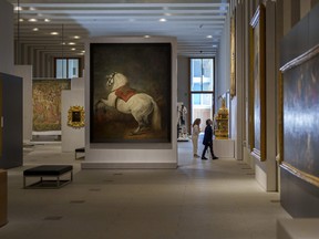 A view of the museum with the painting of "White Horse"