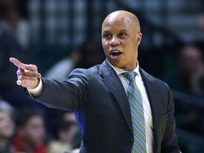 Rob Murphy, at the time Eastern Michigan coach, gestures during the second half of the team's NCAA college basketball game against Buffalo on Jan. 4, 2019, in Ypsilanti, Mich. Murphy, assistant general manager of the Detroit Pistons, was put on leave due to an investigation, according to a person familiar with the situation. The person spoke to The Associated Press on Thursday night, Oct. 20, 2022, on condition of anonymity because the investigation was ongoing.