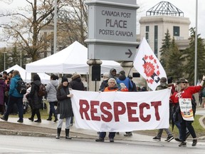 Canada Revenue Agency workers were still out on strike in Ottawa on Tuesday, May 2, 2023.