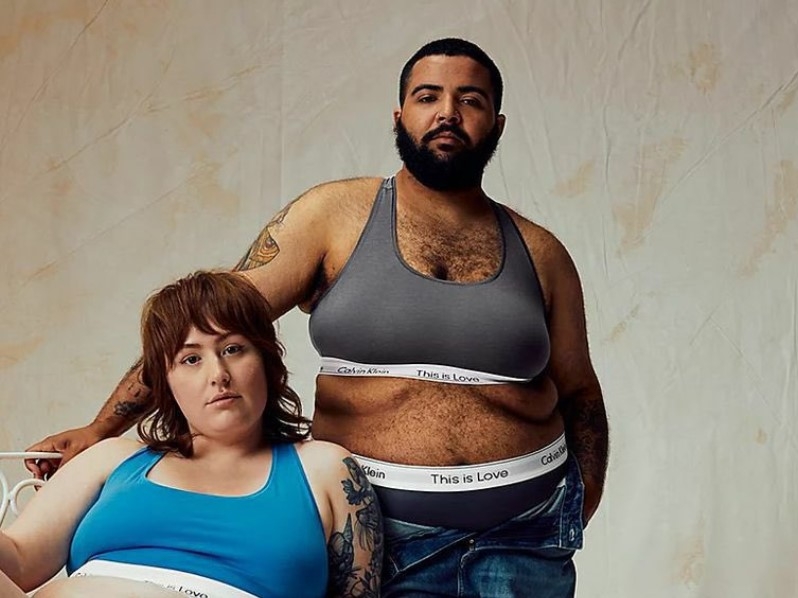 Resurfaced Calvin Klein ad of trans man wearing bra sparks outrage