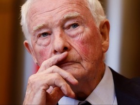 David Johnston, Special Rapporteur on Foreign Interference, holds a press conference