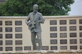 The Buddy Holly sculpture at the West Texas Hall of Fame. IAN SHANTZ/TORONTO SUN